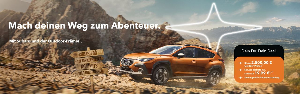 Der Weg ist das Ziel: Outdōor-Prämie für Subaru-Modelle