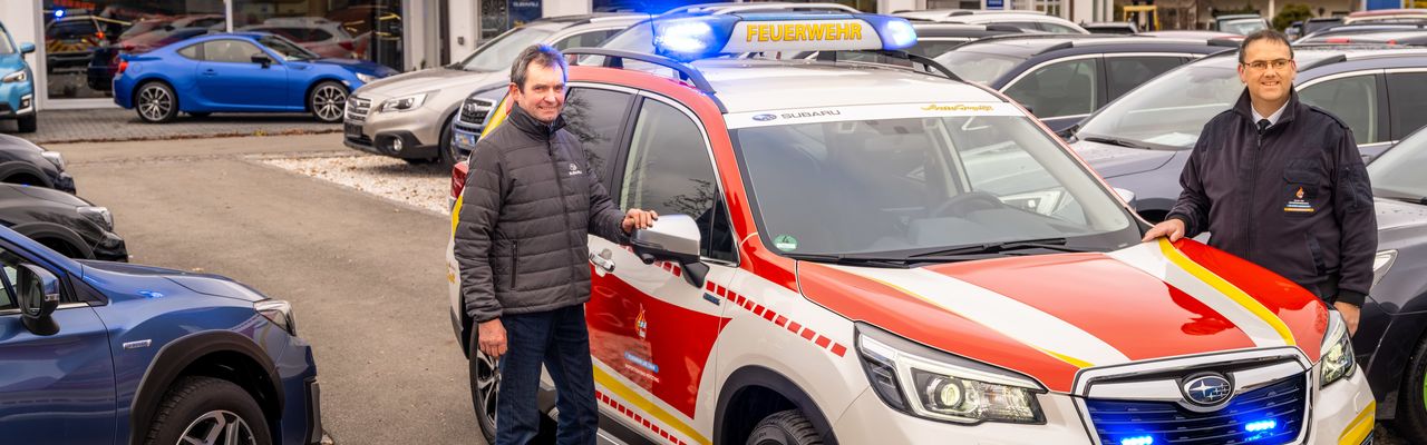 Der Subaru Forester e-Boxer als Feuerwehr-Kommandowagen