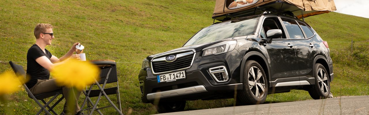 Mit dem Subaru Forester sicher in den Dachzelt-Urlaub
